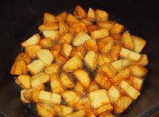 Mapa tecnológico do prato costeletas de batata Batatas fritas cruas mapa tecnológico