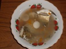 Receita clássica de sopa de peixe com cabeça de dourada